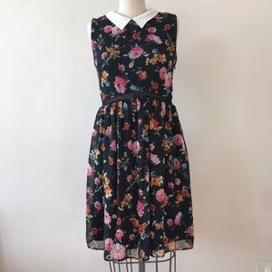 Zara Floral Collared Dress, S
